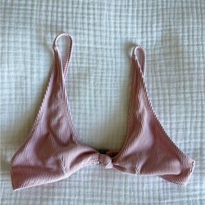 Fox Swim Pink Ribbed Bralette Bikini Top 👙